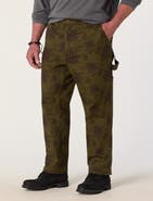 True Nation by DXL Big & Tall Relaxed Straight Floral Utility Jeans