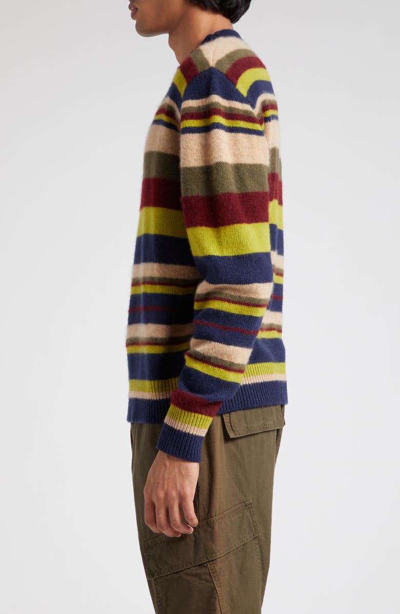 The Elder Statesman Mood Stripe Cashmere Sweater, Alternate, color,