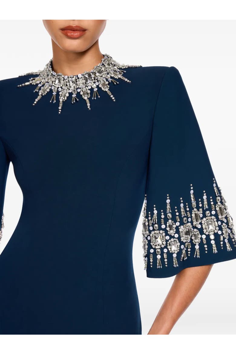 Ilana Embellished Maxi Dress, Alternate, color, Blackthorne Blue