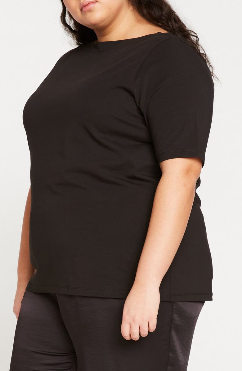 Universal Standard Bella Boatneck Stretch Pima Cotton Top, Alternate, color, 