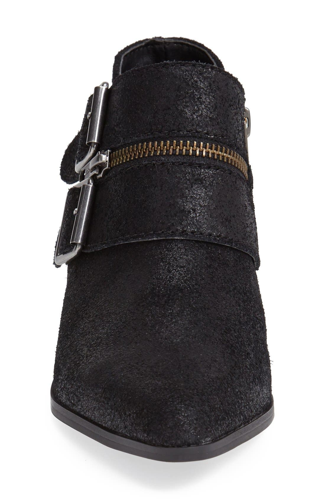 'Comparni' Leather Bootie, Alternate, color, BLACK LEATHER