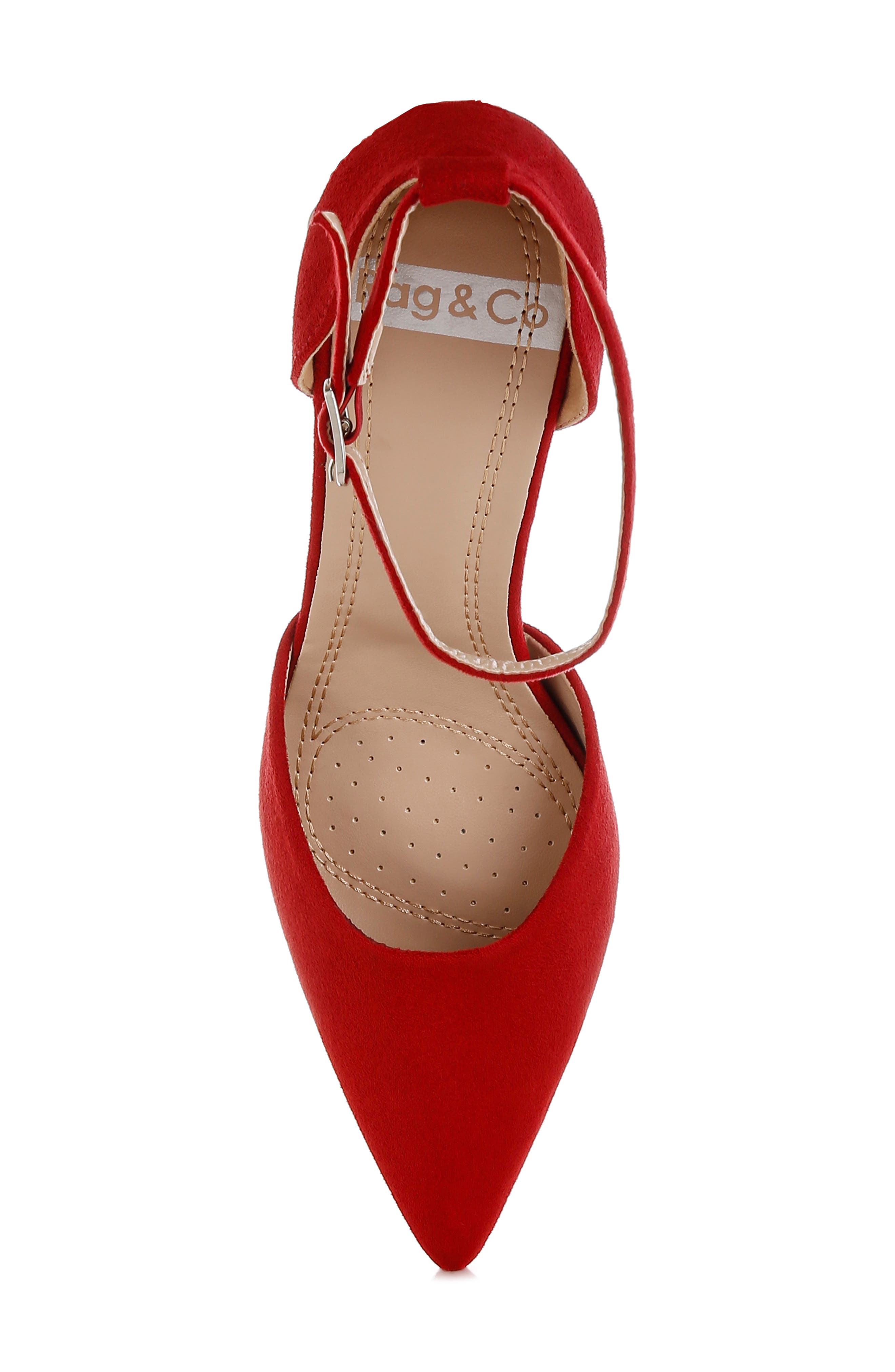 Ushra Pointed Toe Pump, Alternate, color, RED
