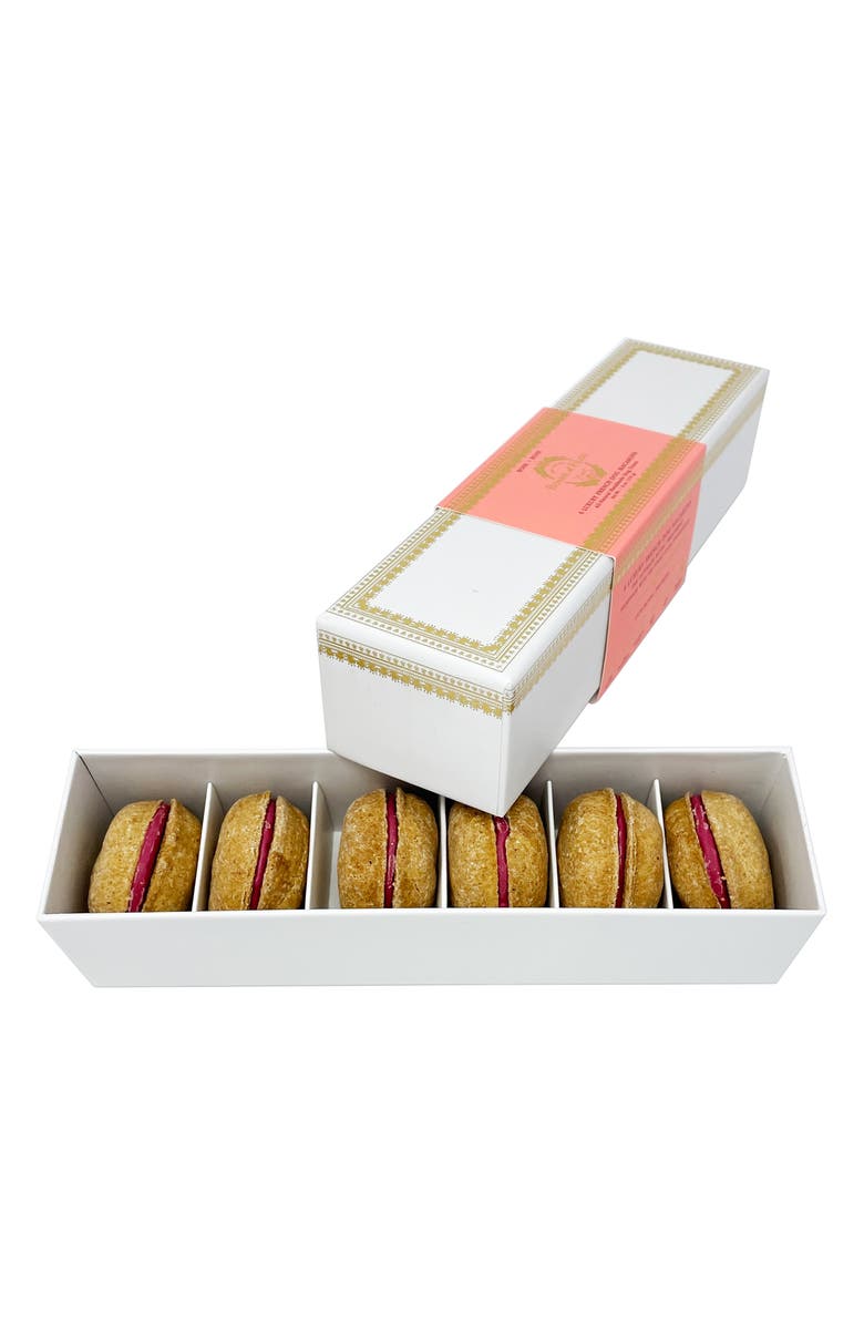 BONNE ET FILOU Rose Macarons Dog Treats, Alternate, color, 