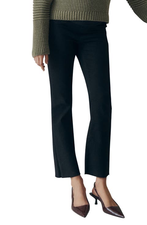 Crop Flare Maternity Jeans