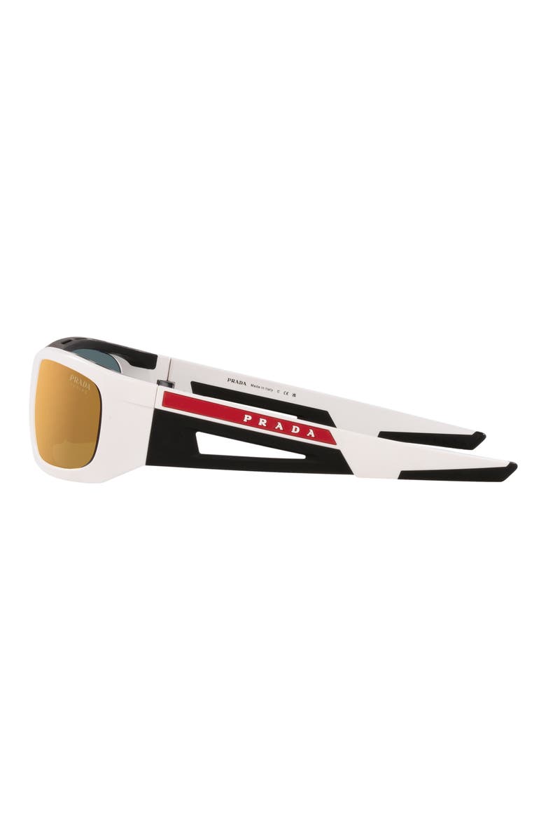 59mm Gradient Irregular Sunglasses, Alternate, color, ORANGE