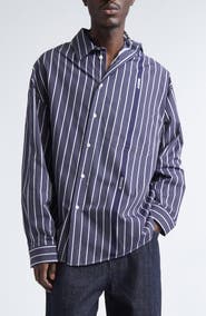 Jacquemus La Chemise Cuadro Asymmetric Button-Up Shirt