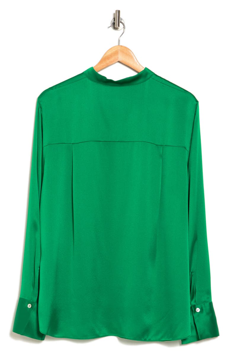 Vince Slim Fit Silk Button-Up Shirt, Alternate, color, 