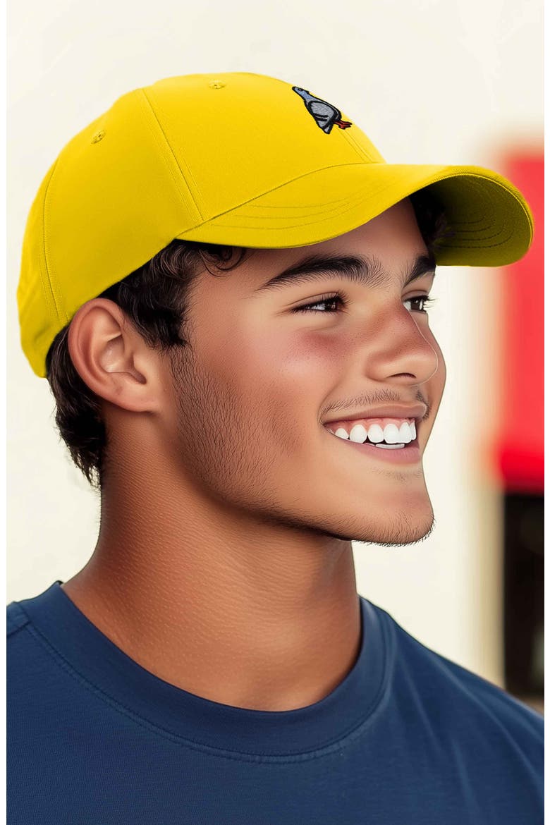Pigeon Embroidered Everyday Hat, Alternate, color, Gold