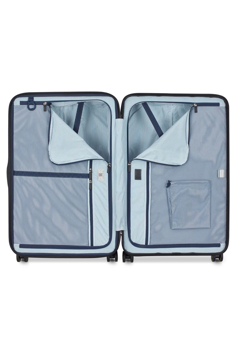 Cadence Hardside Expandable 28" Large Checked Spinner Luggage, Alternate, color, Brushed Silver