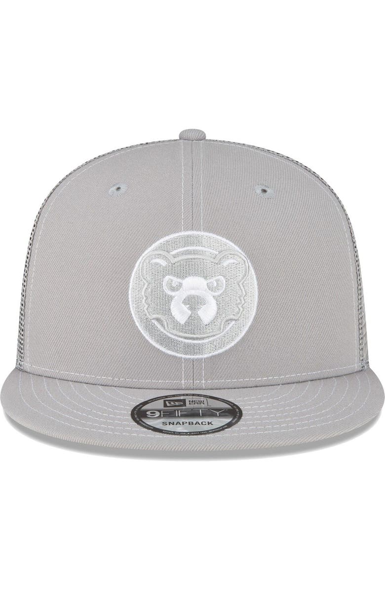 New Era Men's New Era  Gray Chicago Cubs 2023 On-Field Batting Practice 9FIFTY Snapback Hat, Alternate, color, 