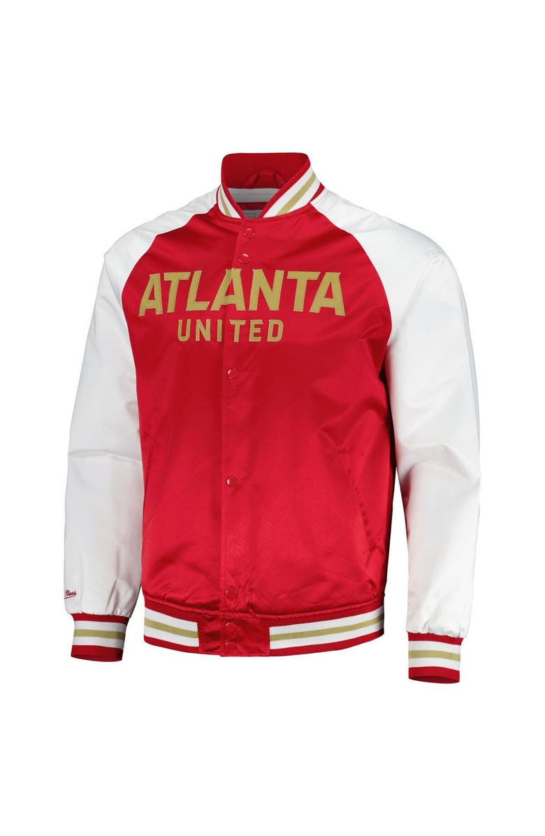 Mitchell & Ness Men's Mitchell & Ness Red Atlanta United FC Satin Raglan Full-Snap Jacket, Alternate, color, 