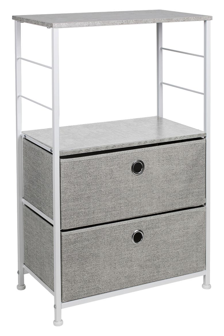 2-Drawer Table Dresser, Alternate, color, GREY
