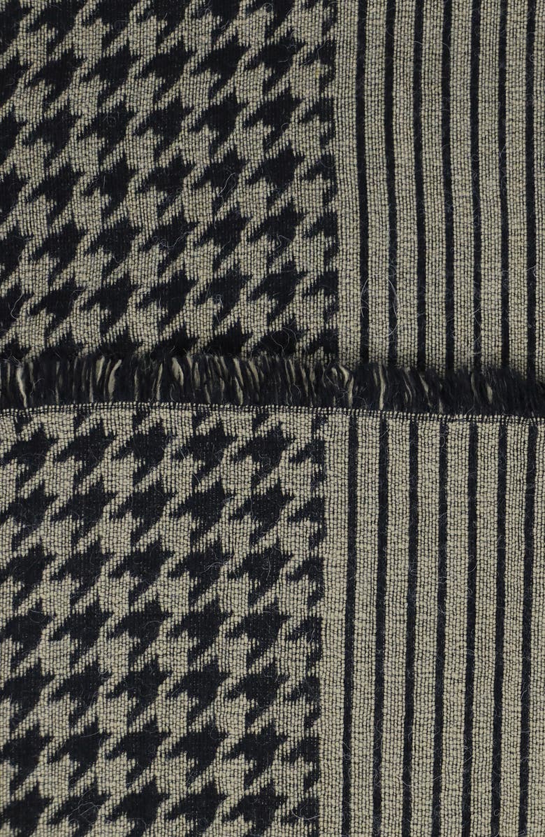 Nicoletta Rosi Patchwork Yarn Dyed Fringe Scarf, Alternate, color, 