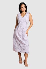 Coast Petite Bow Detail Sleeveless Midi Dress