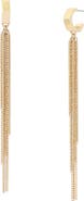 AllSaints Hex Multichain Drop Earrings