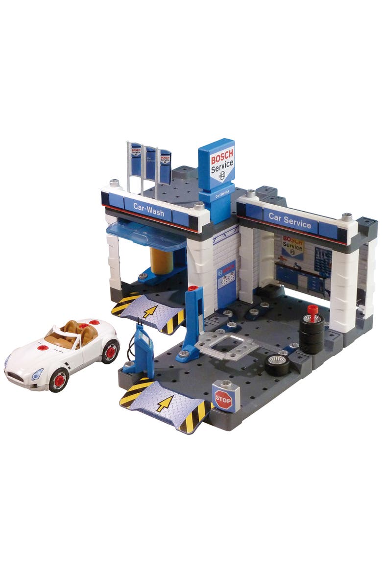Service Car Repair With Car Wash Kids Car Service Play Set, Ages 3+, Main, color, Multicolored