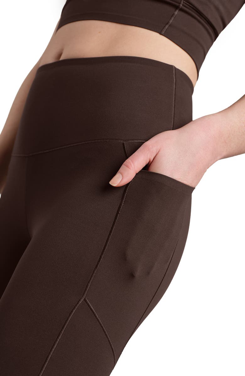 Rhone Revive Pockets 7/8 Leggings, Alternate, color, Coffee Brown