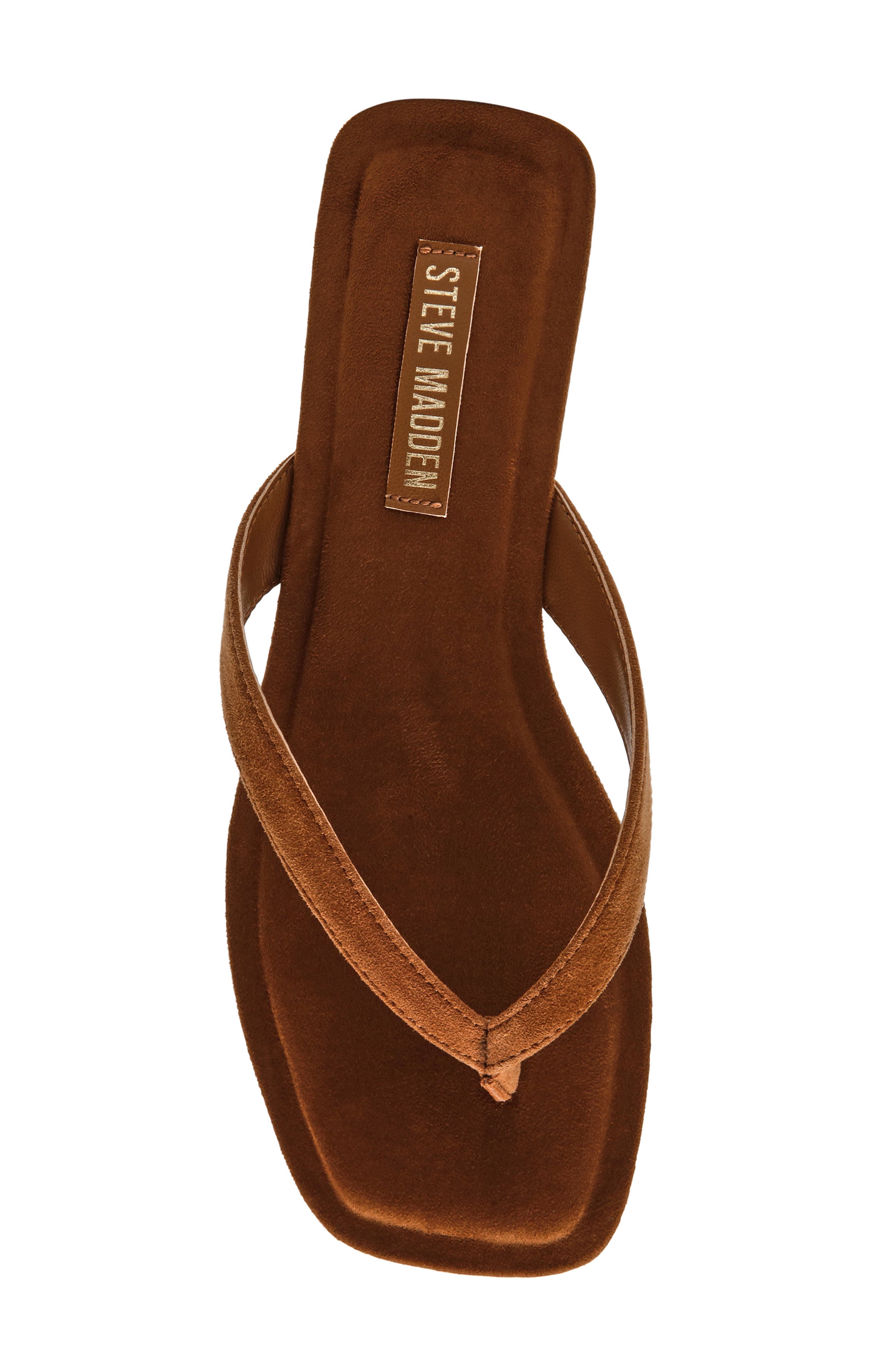 Trella Flip Flop, Alternate, color, CHESTNUT SUEDE