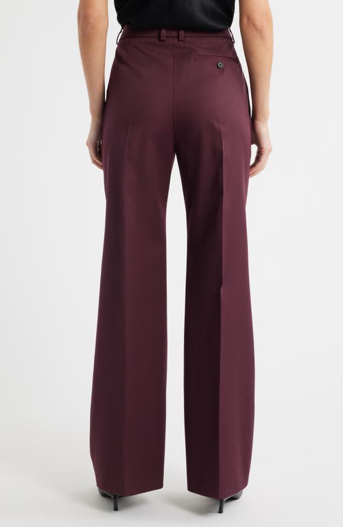 Hugo Boss Regular-fit Trousers In Virgin-wool Twill In Purple