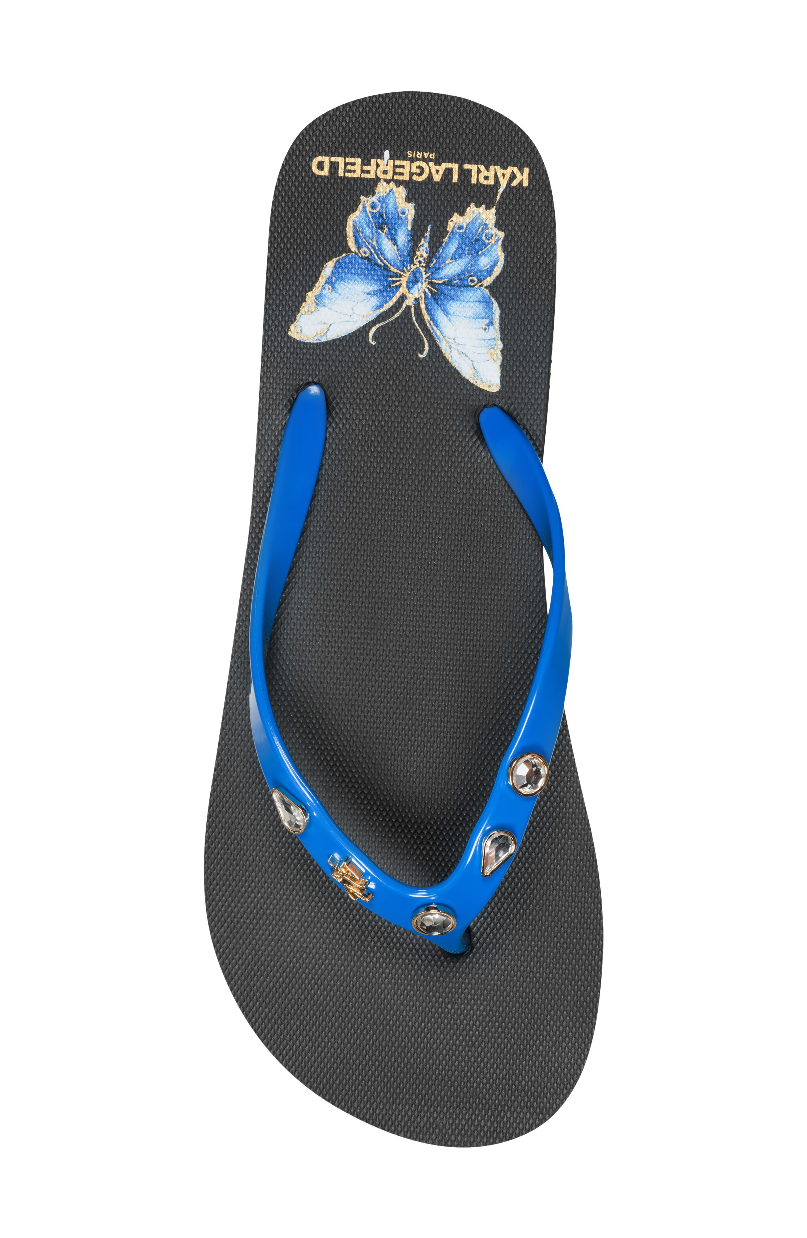 Zimia Stone Flip Flop, Alternate, color, BRILLIANT BLUE