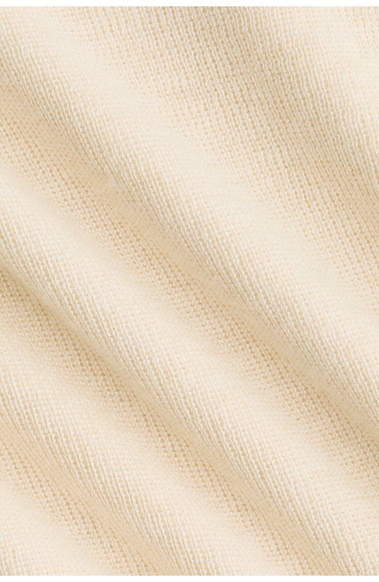 H&M Rib-knit T-shirt, Alternate, color, Cream