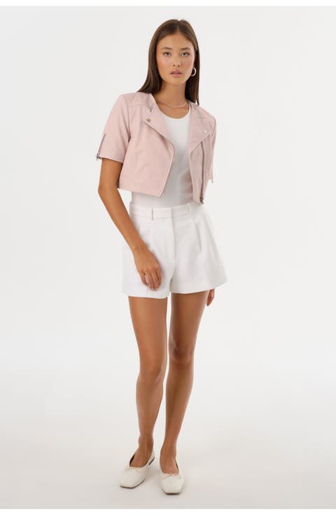 KIRSI | Cropped Biker Jacket