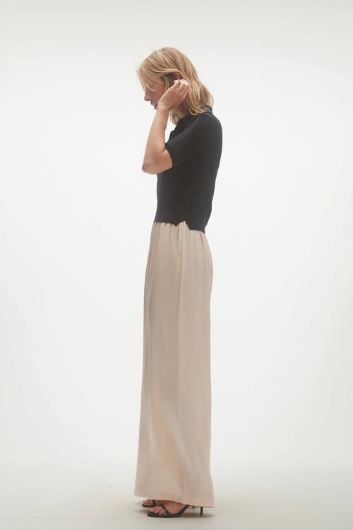 Naked Cashmere Blaire Ribbed Polo In Black