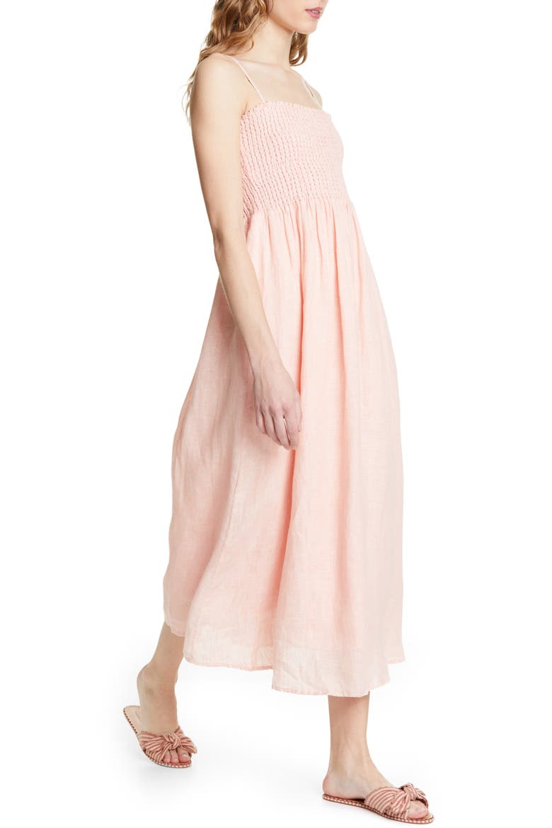 Tilsa Linen Maxi Sundress, Alternate, color, PERSIMMON