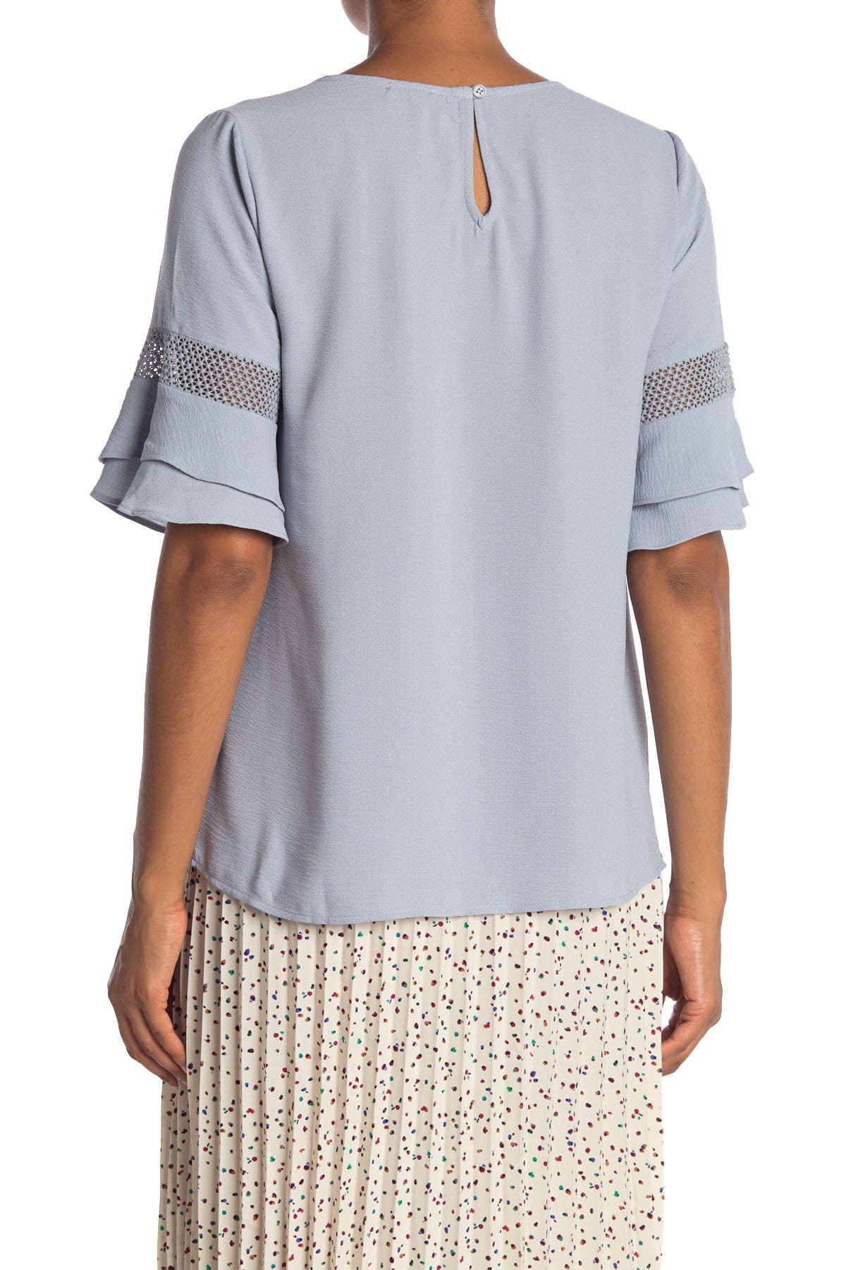 Pleione Eyelet Sleeve Blouse (Women) | Nordstromrack
