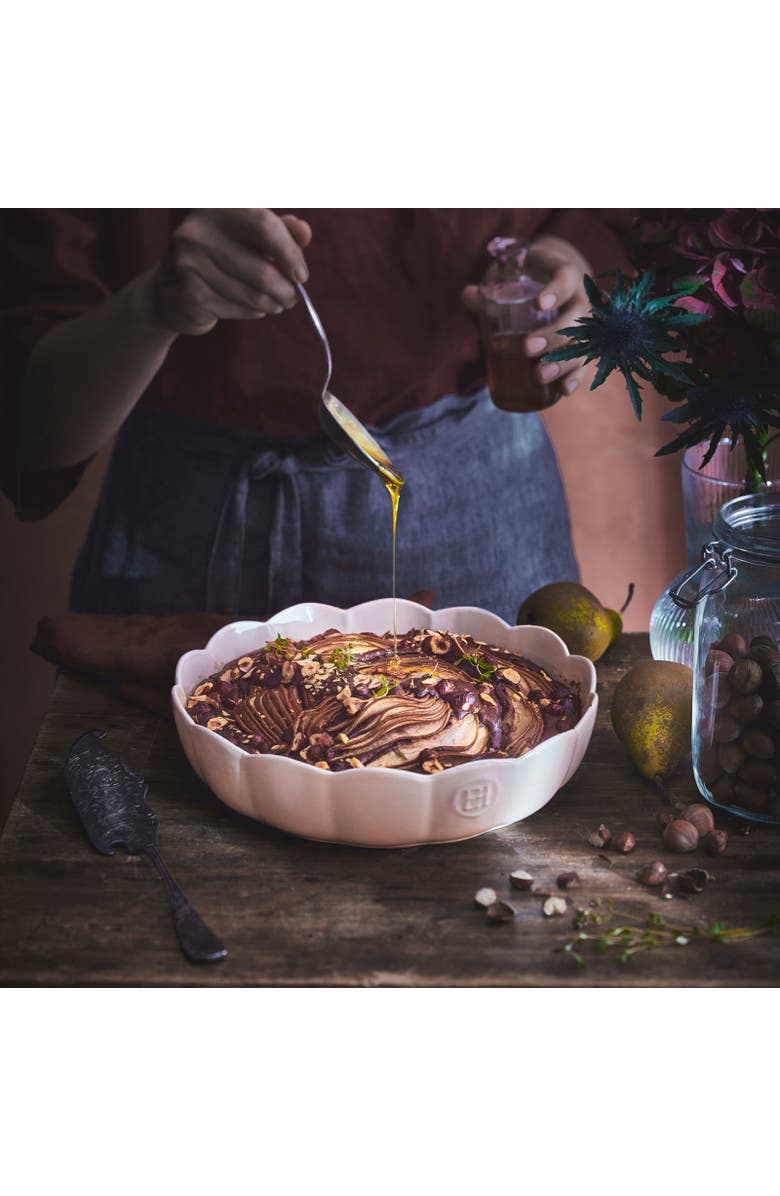 Emile Henry Madeleine Round Cake Dish, Alternate, color, Rose