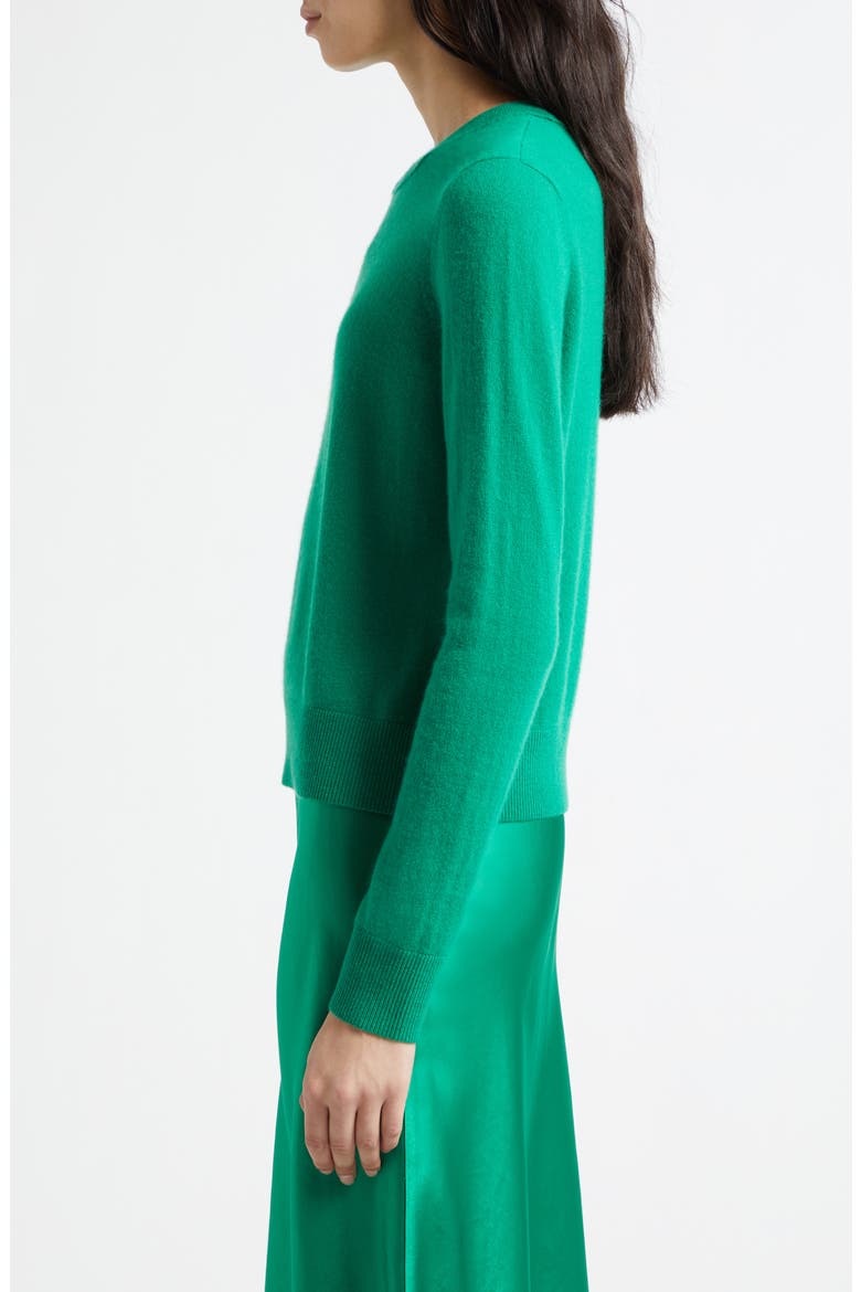 Classic Crewneck Cashmere Sweater, Alternate, color, EMERALD