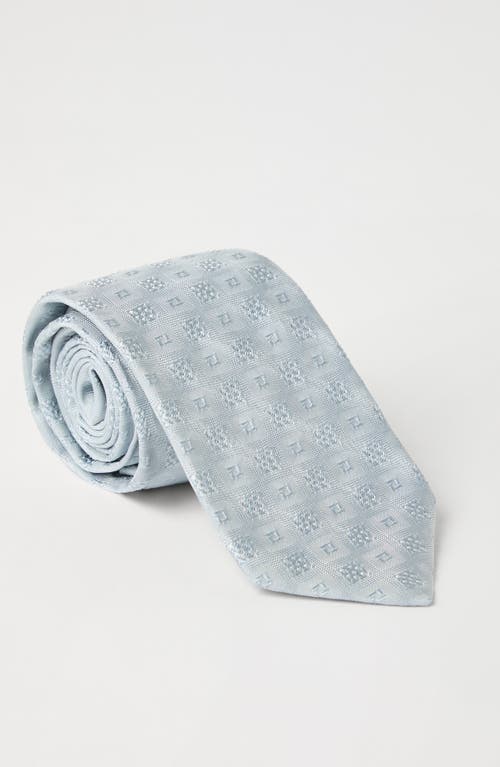 Brunello Cucinelli Necktie With Pattern In Light Grey
