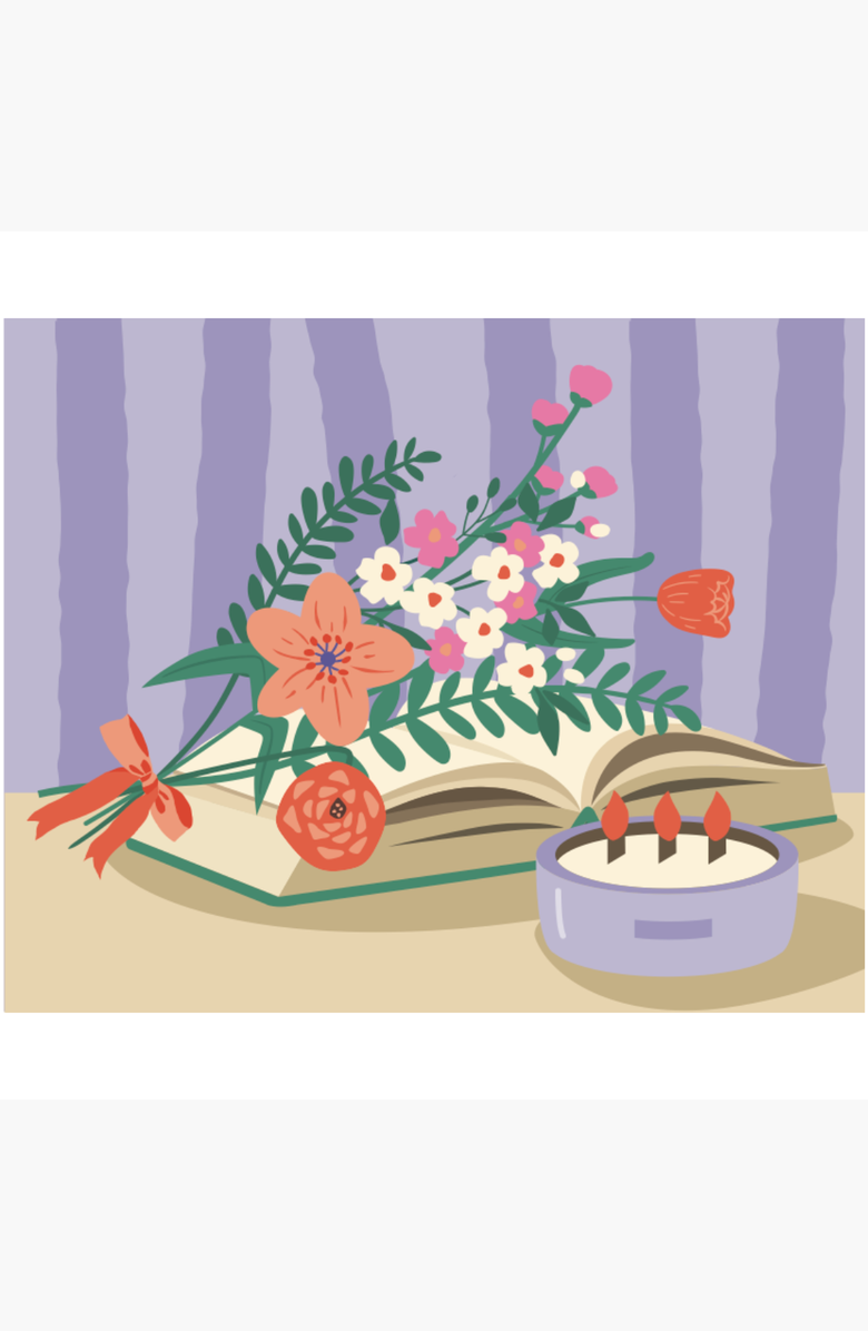 Pink Picasso Kits Pages and Petals Paint by Numbers Kit, Alternate, color, Multicolor