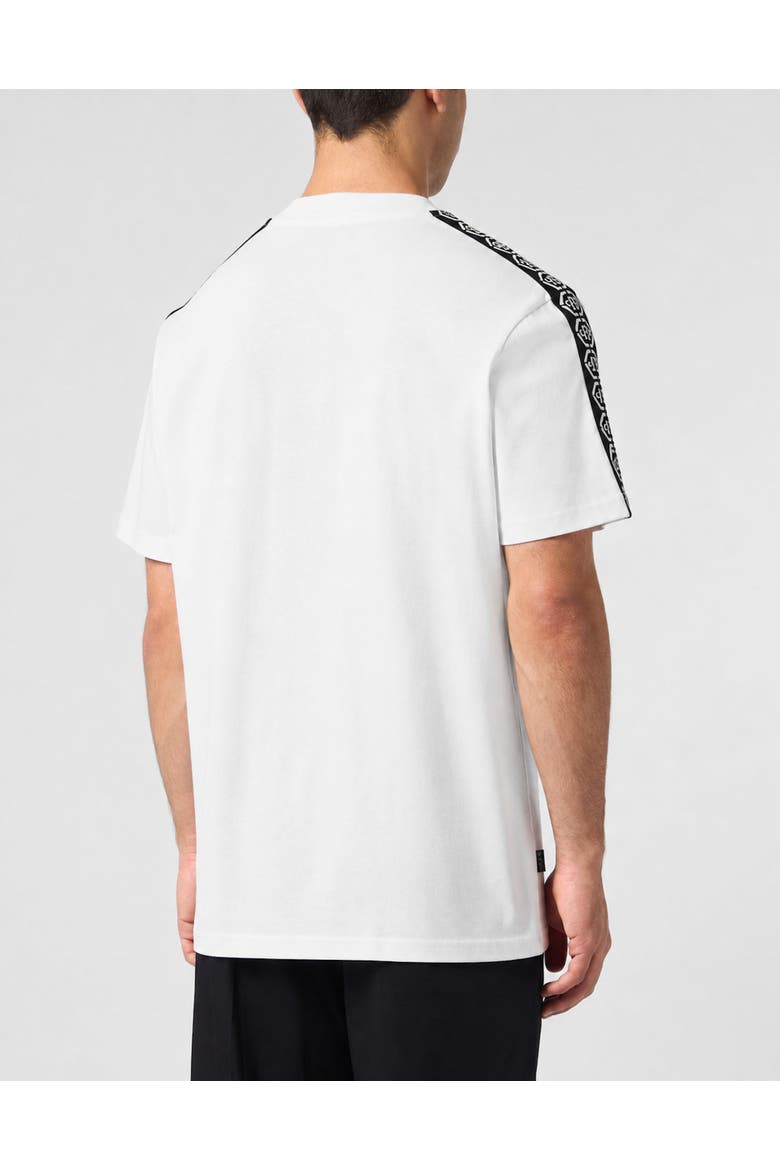 T-Shirt Round Neck Ss All Over Pp Men, Alternate, color, white