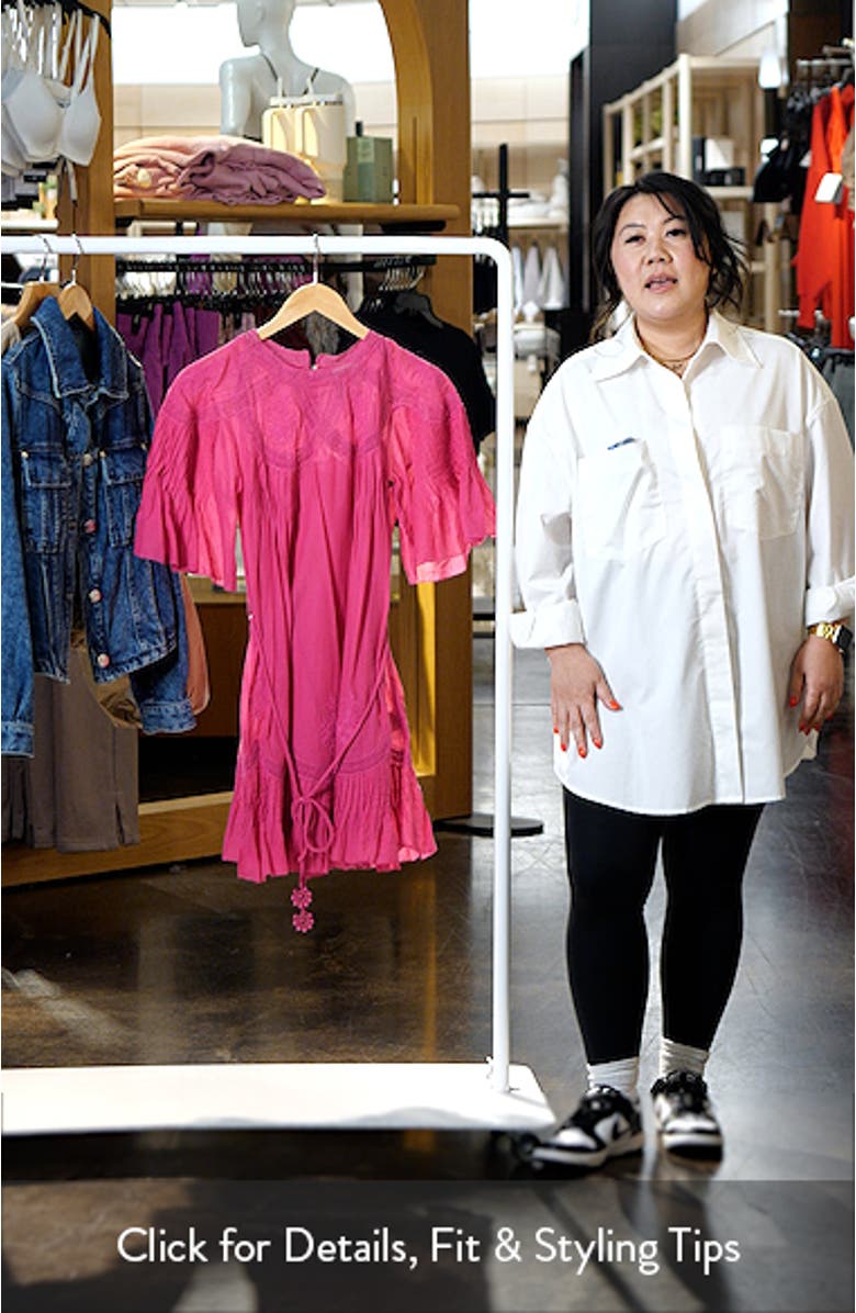 Lace Detail Cotton Minidress, sales video thumbnail