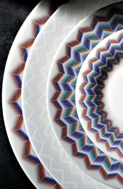 Missoni Home Tableware Bread And Butter Plates Zig Zag Set Of 6 Jarris 148 Diam. 6"