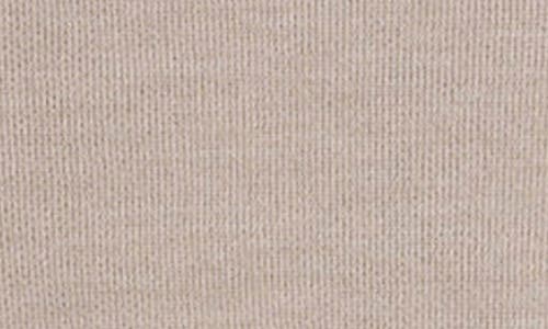 Studio Garnet Los Angeles Faux Suede Trim Crewneck Sweater In Brown