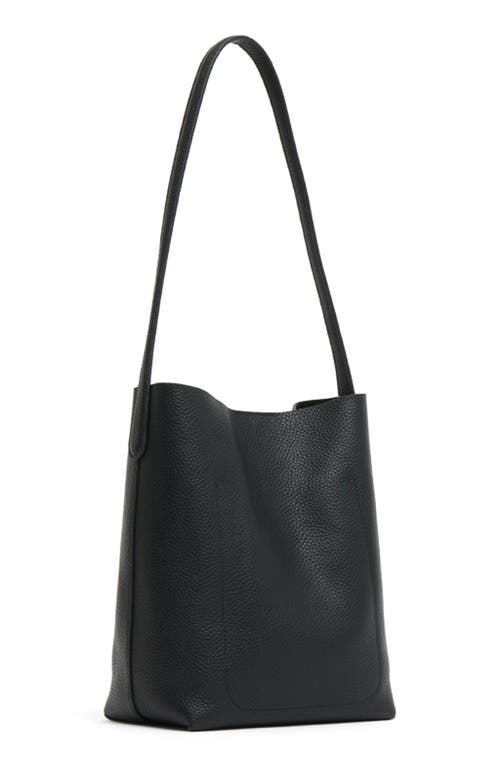 Mansur Gavriel Mini Everyday Cabas Leather Tote In Black