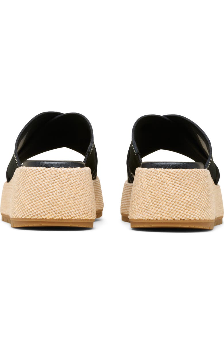 SOREL Sunpeak Platform Slide Sandal, Alternate, color, Black/ Gum 2