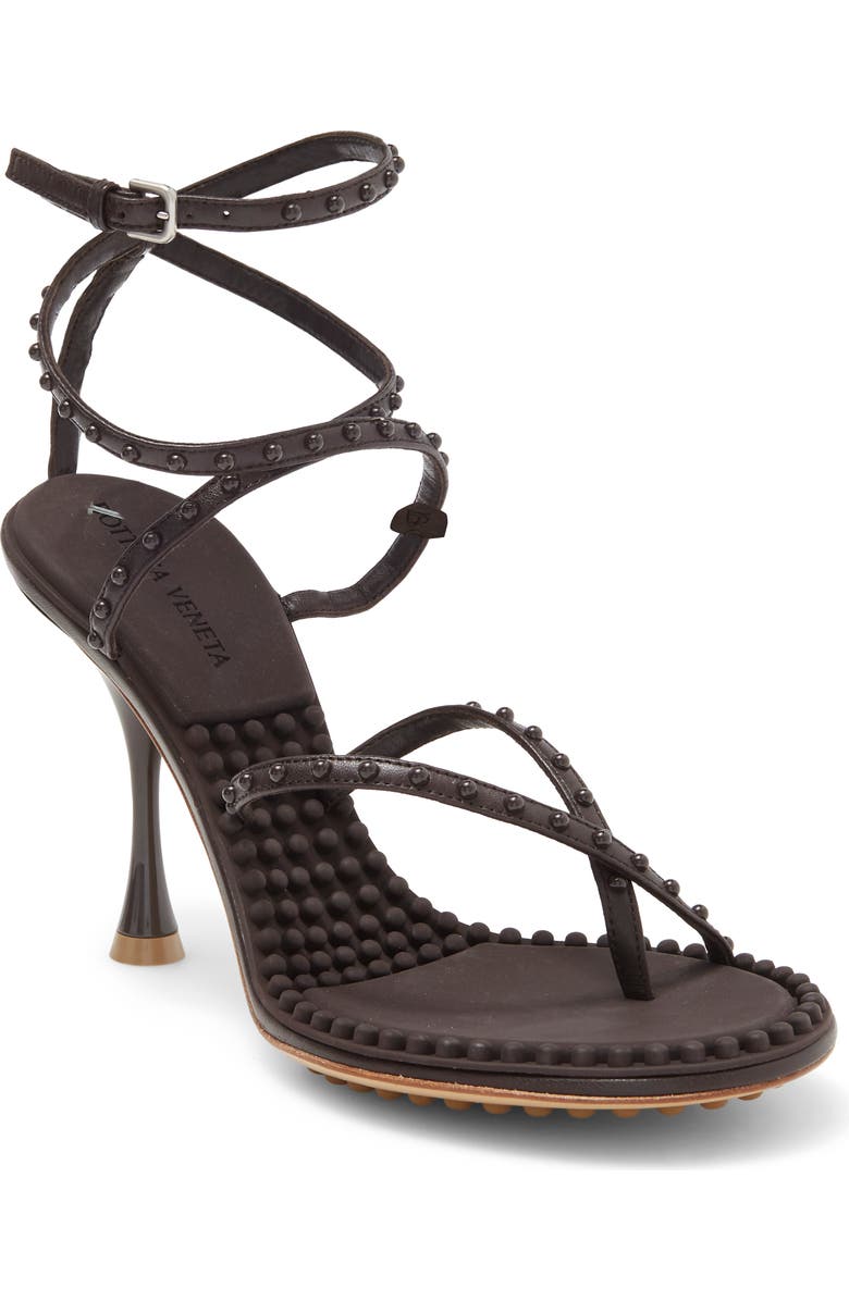 Bottega Veneta Studded Wrap Ankle Sandal, Main, color,