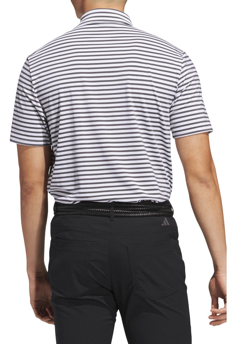 Ultimate Stripe Performance Polo, Alternate, color, WHITE/ GREY