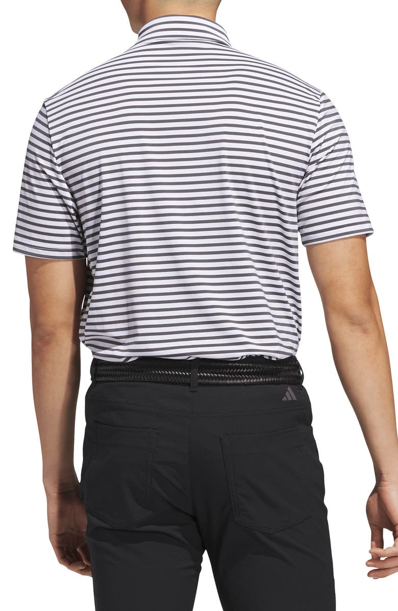 adidas Golf Ultimate Stripe Performance Polo, Alternate, color, White/ Grey