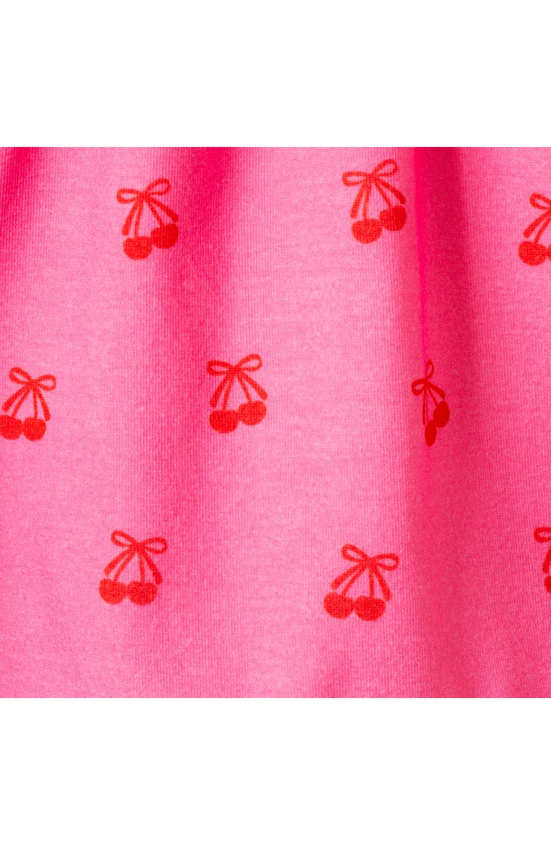 Andy & Evan Kids' Cherry Print Two-Piece Short Pajamas, Alternate, color, Pink Cherry