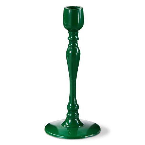 Tag Zahra Dark Green Aluminum Taper Candle Holder Elegant Design In Green