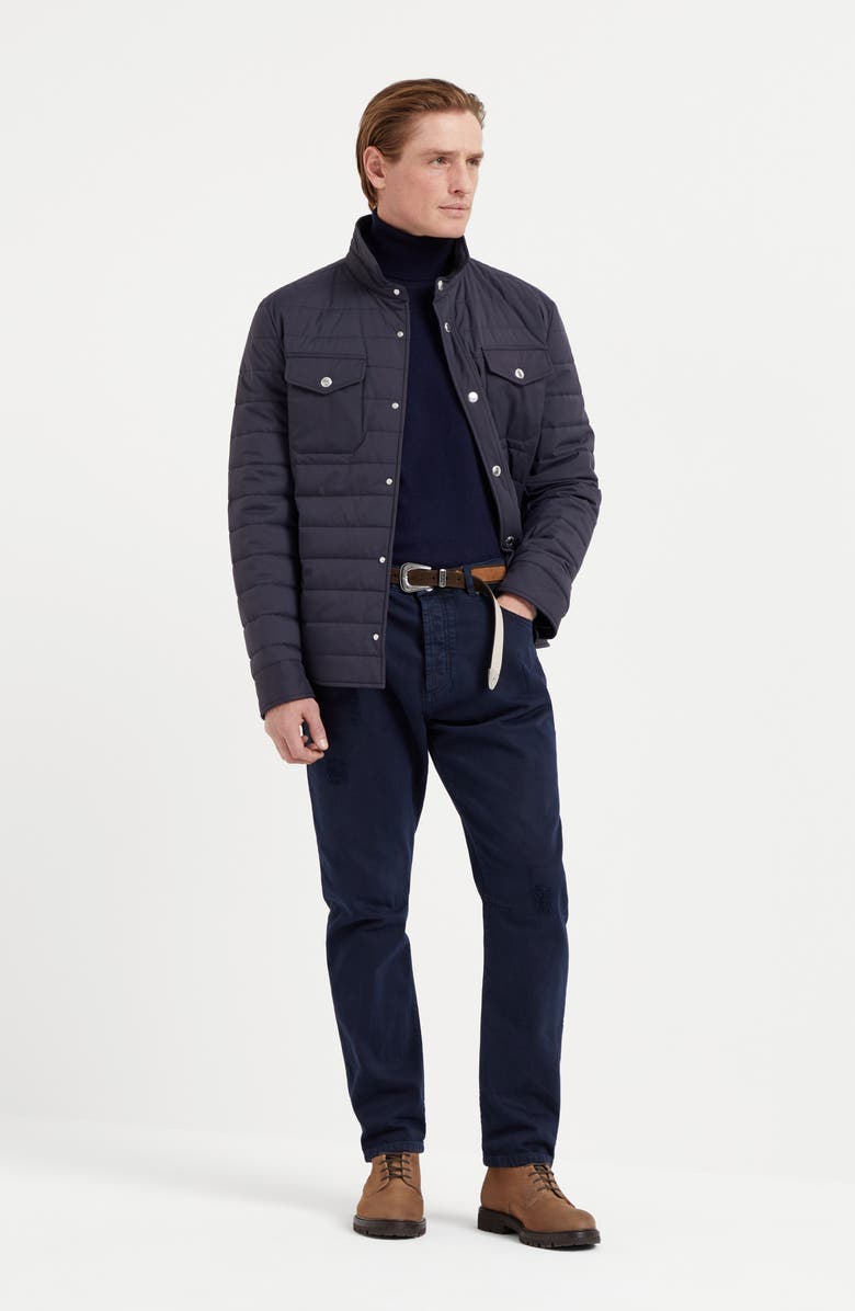 Brunello Cucinelli Bonded matte nylon outerwear jacket with Thermore<sup>®</sup> padding, Alternate, color,