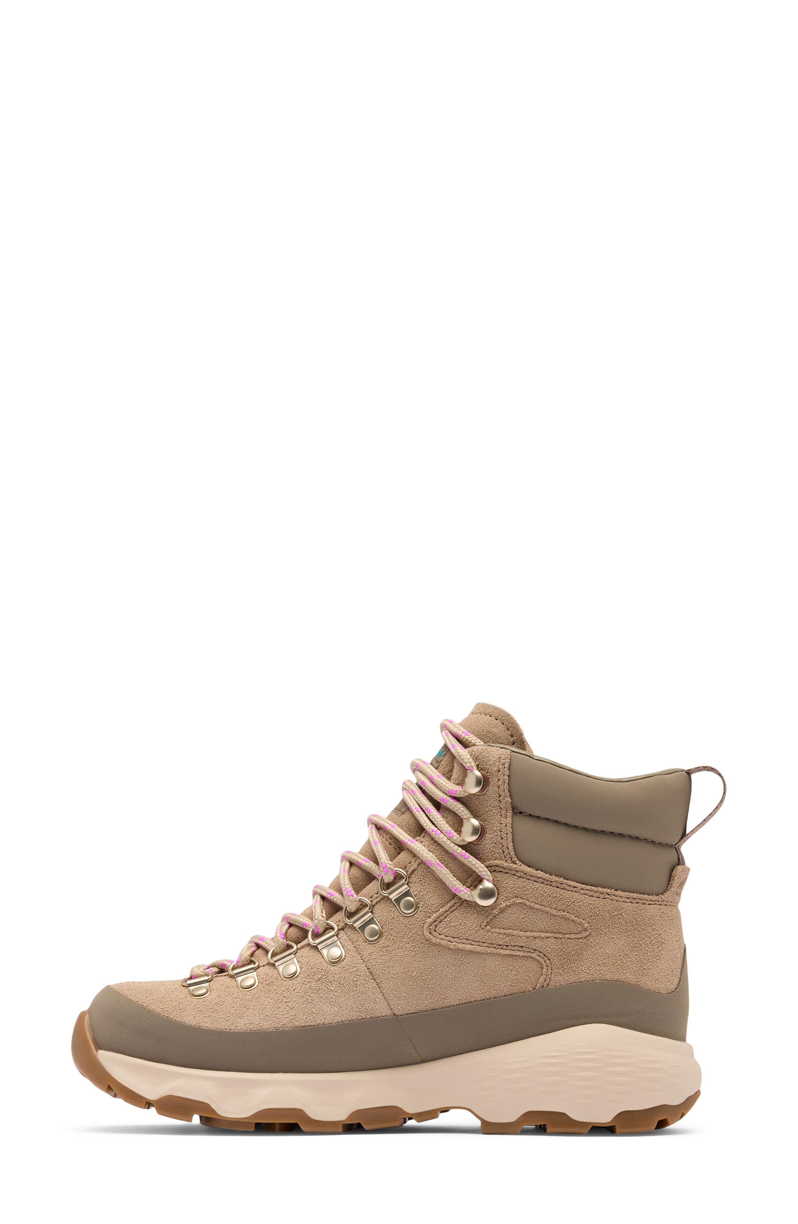 Columbia Newton Alpine PT Waterproof Hiking Boot, Alternate, color, Oxford Tan/ Foxglove