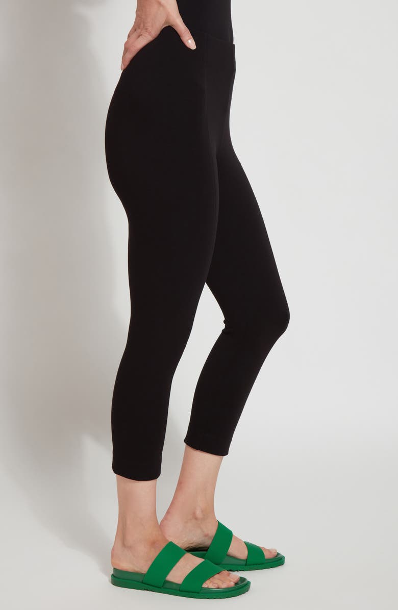 Lysse Claire Seamed Capri Leggings, Alternate, color, Black