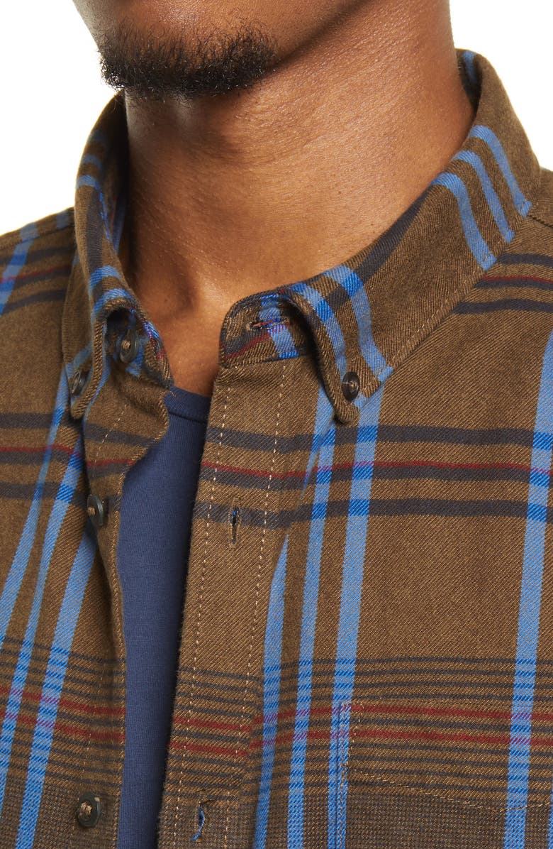 Vans Kramer Plaid Flannel Men's Button-Down Shirt, Alternate, color, 