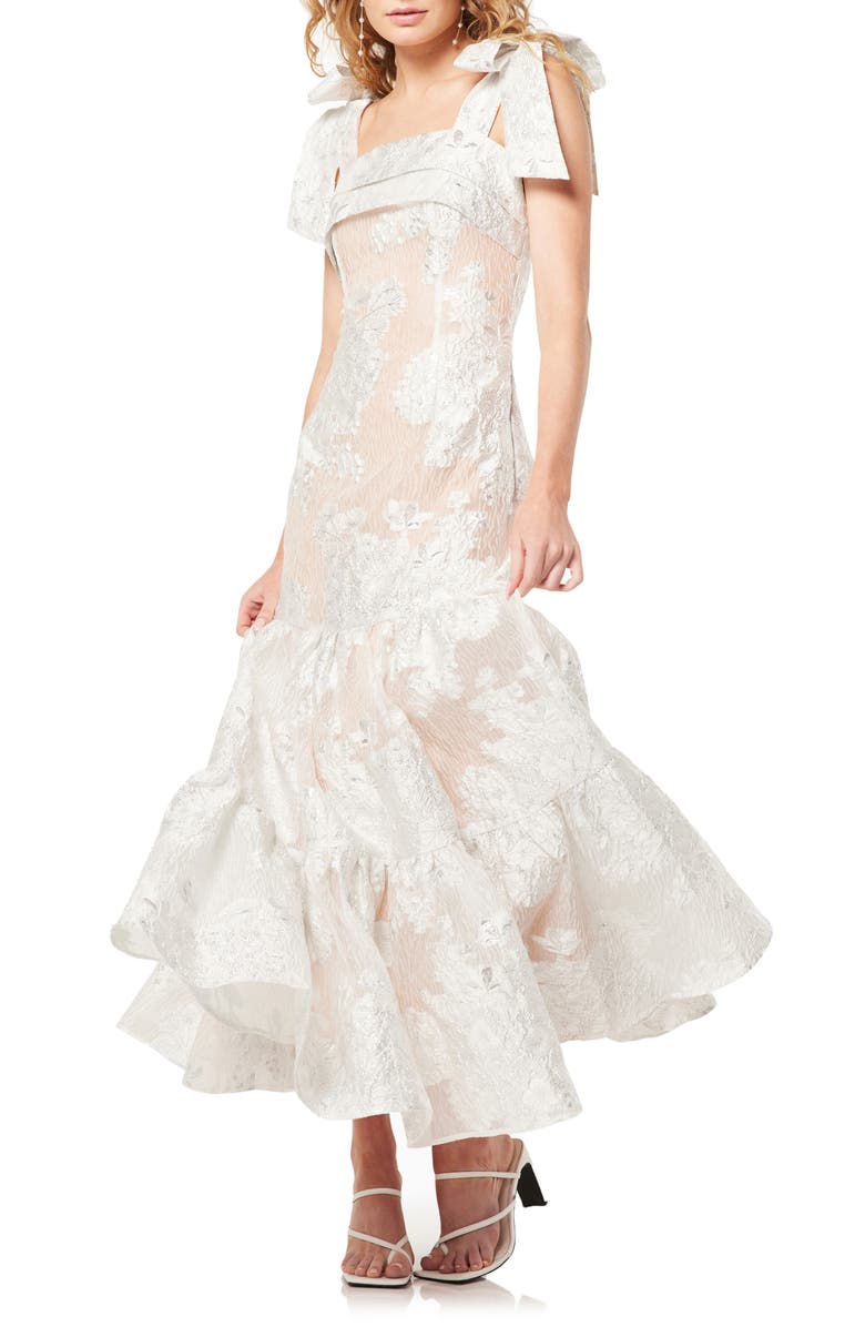 Elliatt Lizbeth Ruffle Tie Strap Maxi Dress, Main, color, 