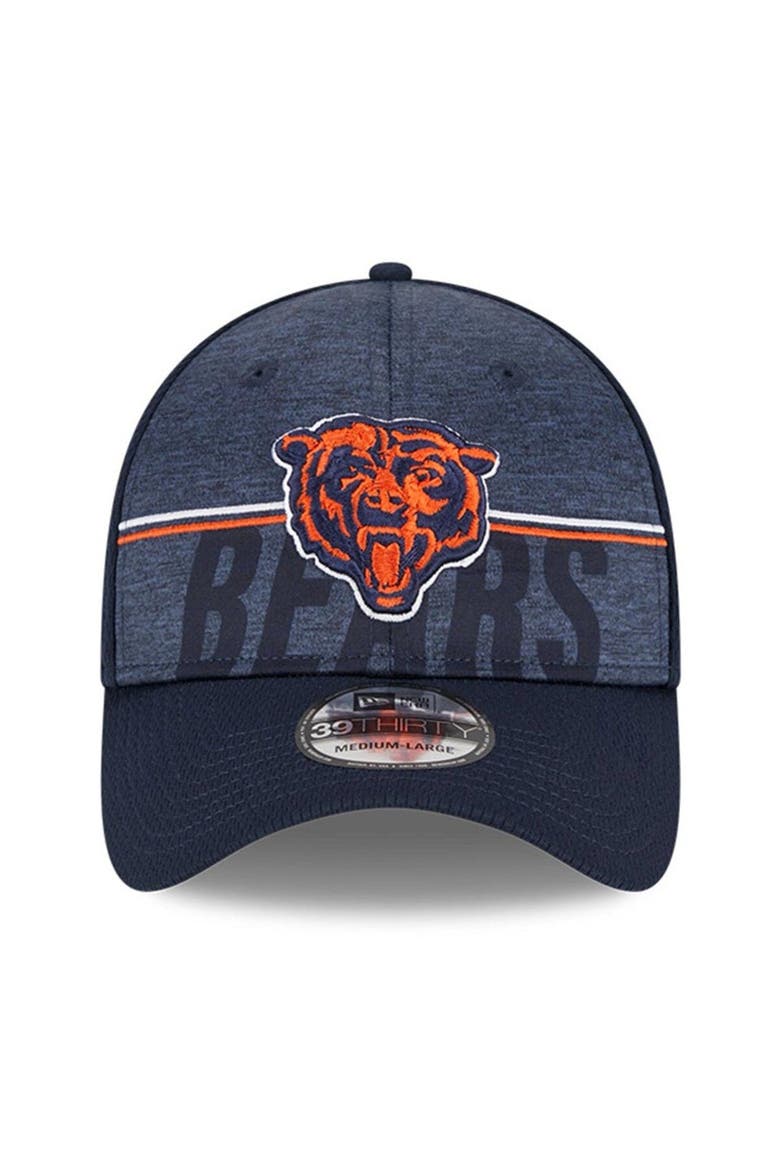 Men's New Era Navy Chicago Bears 2023 NFL Training Camp Alternate Logo 39THIRTY Flex Fit Hat, Alternate, color, Navy